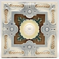 Art Nouveau Majolica Tile Belgium Céramiques Gilliot & Cie, Hemiksem C1900