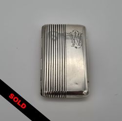 Antique Georg Adam Sheid Solid Silver Cigarette Case
