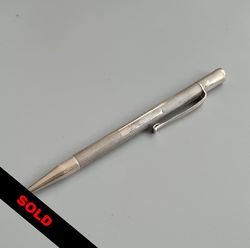 Vintage Solid Sterling Silver Propelling Pencil by Walker & Hall 1954
