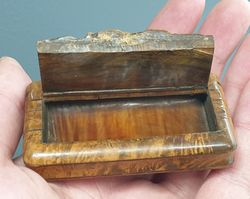 Antique Treen Wooden Snuff Box