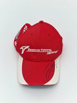 F1 Panasonic Toyota Racing Team Signed Red & White Cap
