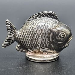 Antique Sampson Mordan Sterling Silver Fish Seal Chester 1910 Extremely Rare