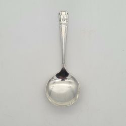Masonic Solid Silver Large Caddy Spoon Sheffield 1932 W S Savage & Co
