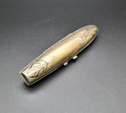 Antique Cigar Case Art Deco Zeppelin Shaped C1930