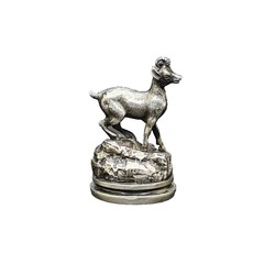 Antique Austro Hungarian Solid Silver Mountain Goat Wax Seal Stamp 1872-1922