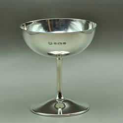 Sterling Silver Champagne Coupe Bowl by Barker Brothers Silver Ltd 1938