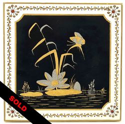 Superb Hand-Painted Aesthetic Japonesque Style Tile by Minton C1880