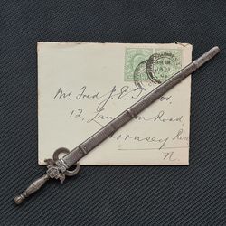 Antique French Solid Silver Letter Opener