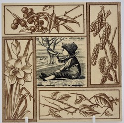 Victorian Tile Aesthetic Movement Nursery Rhyme and Four Seasons 3