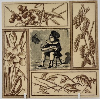 Victorian Tile Aesthetic Movement Nursery Rhyme and Four Seasons 6