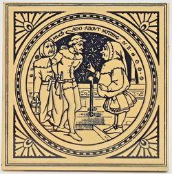 Minton Shakespeare Fireplace Tile Much Ado About Nothing Moyr Smith C1874