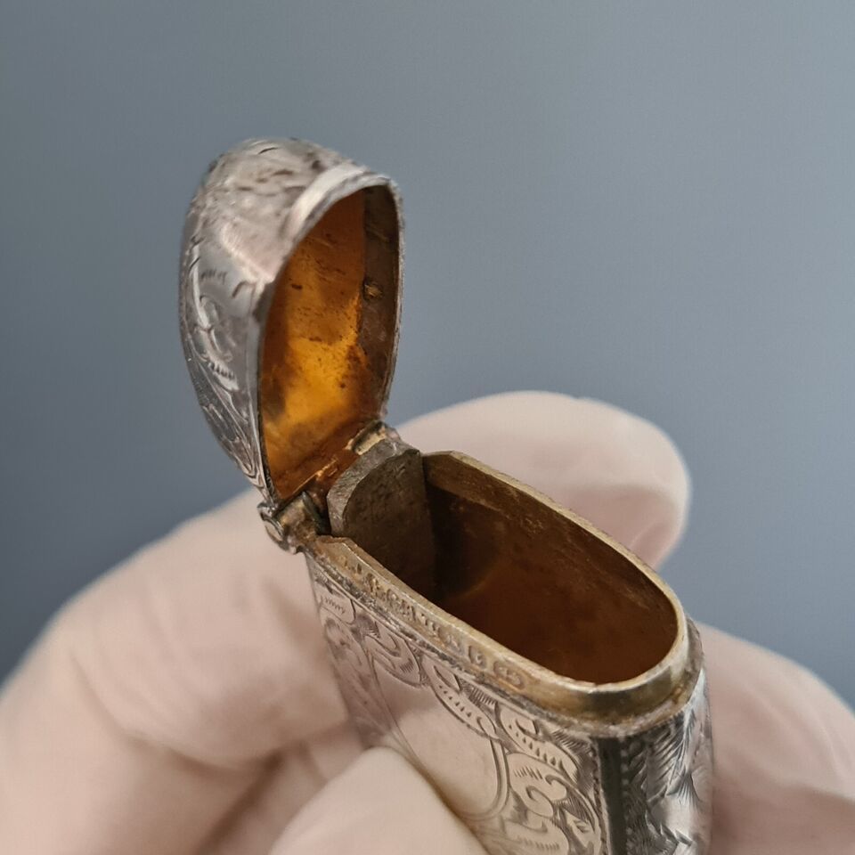 Sterling Silver Vesta Case Match Holder H J Cooper & Co Ltd